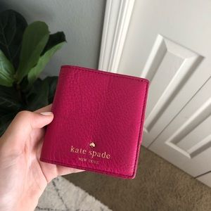 SOLD Kate Spade Hot Pink Mini Wallet